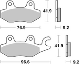 Brembo B-07HO4008 Road (08) Carbon Ceramic Front/Rear Brake Pad (07HO40.08)