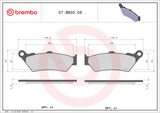 Brembo B-07BB0359 Genuine (59) Sintered Front Brake Pad (07BB03.59)