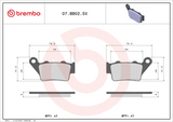 Brembo B-07BB02SX Off Road (SX) Sintered Rear Brake Pad (07BB02.SX)