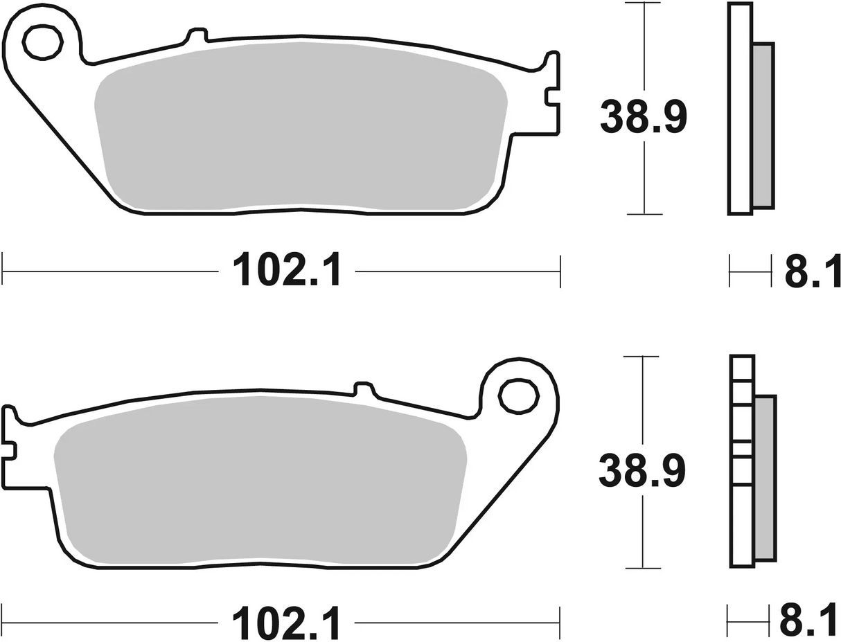 Brembo B-07HO3005 Road (05) Carbon Ceramic Front/Rear Brake Pad (07HO30.05)