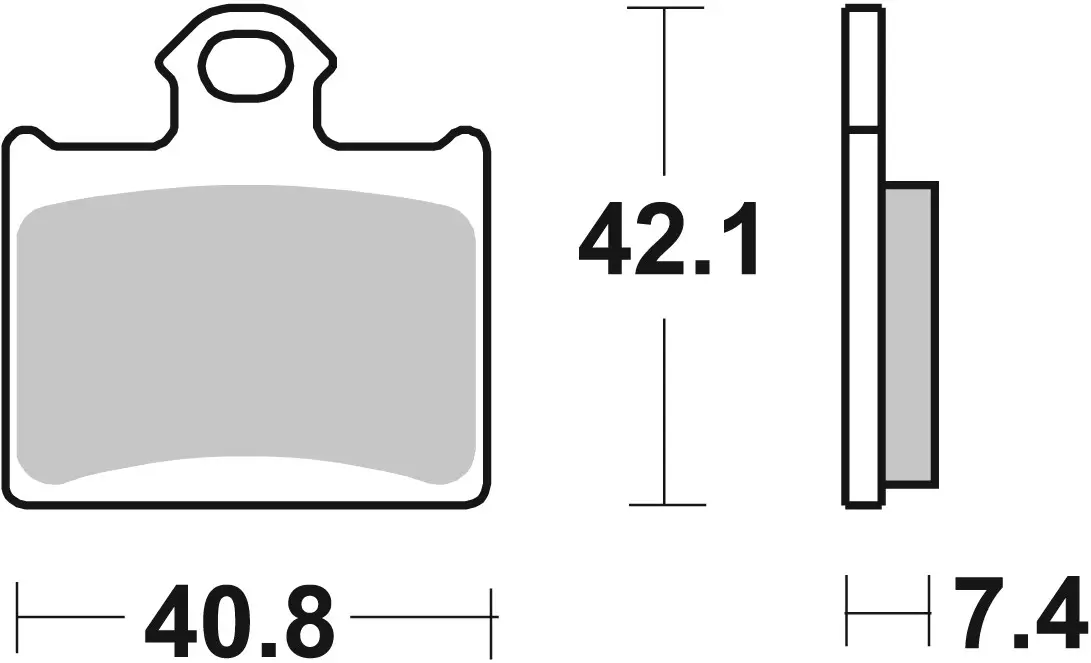 Brembo B-07GR16SD Off Road (SD) Sintered Rear Brake Pad (07GR16.SD)