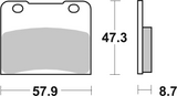 Brembo B-07SU0707 Road (07) Carbon Ceramic Rear Brake Pad (07SU07.07)