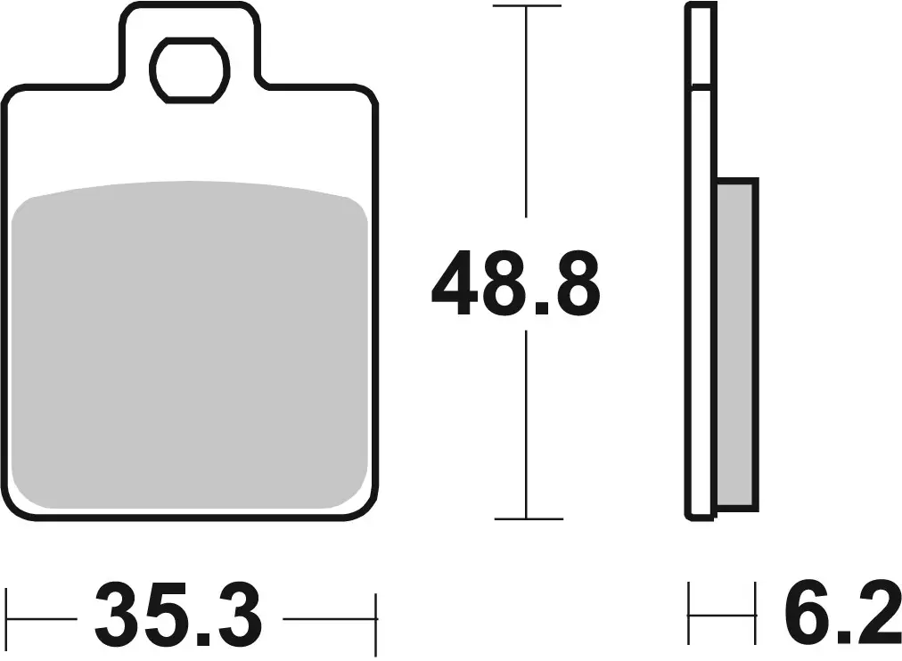Brembo B-07067 Scooter (CC) Carbon Ceramic Rear Brake Pad (07067)