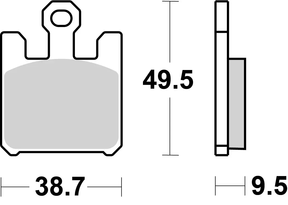 Brembo B-07SU26RC Racing (RC) Carbon Ceramic Front Brake Pad (07SU26.RC)