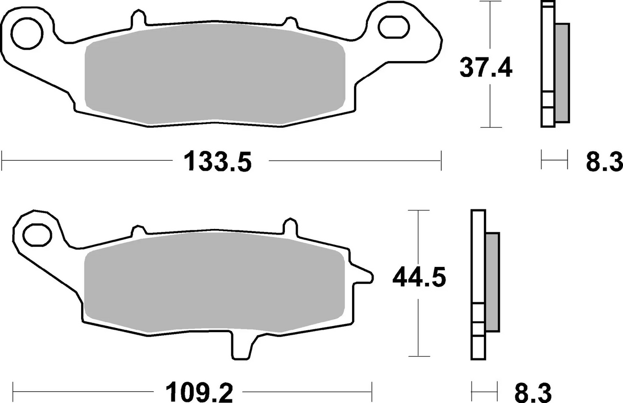 Brembo B-07KA1907 Road (07) Carbon Ceramic Front Brake Pad (07KA19.07)