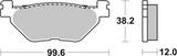 Brembo B-07052CC Scooter (CC) Carbon Ceramic Rear Brake Pad (07052.CC)