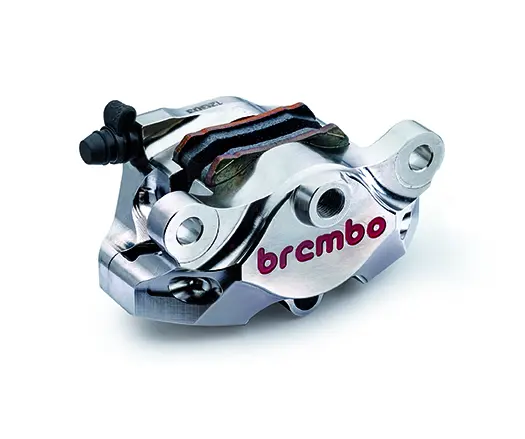 Brembo P4 34 84mm Rear Caliper Kit Nickel for Aprilia/Ducati Models