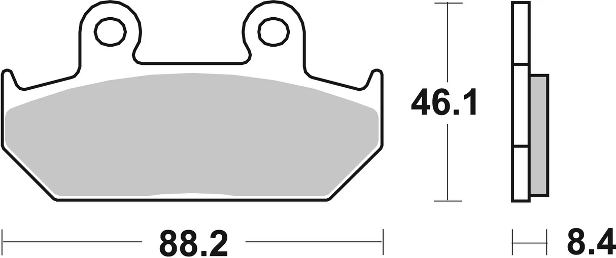 Brembo B-07HO2307 Road (07) Carbon Ceramic Front Brake Pad (07HO23.07)