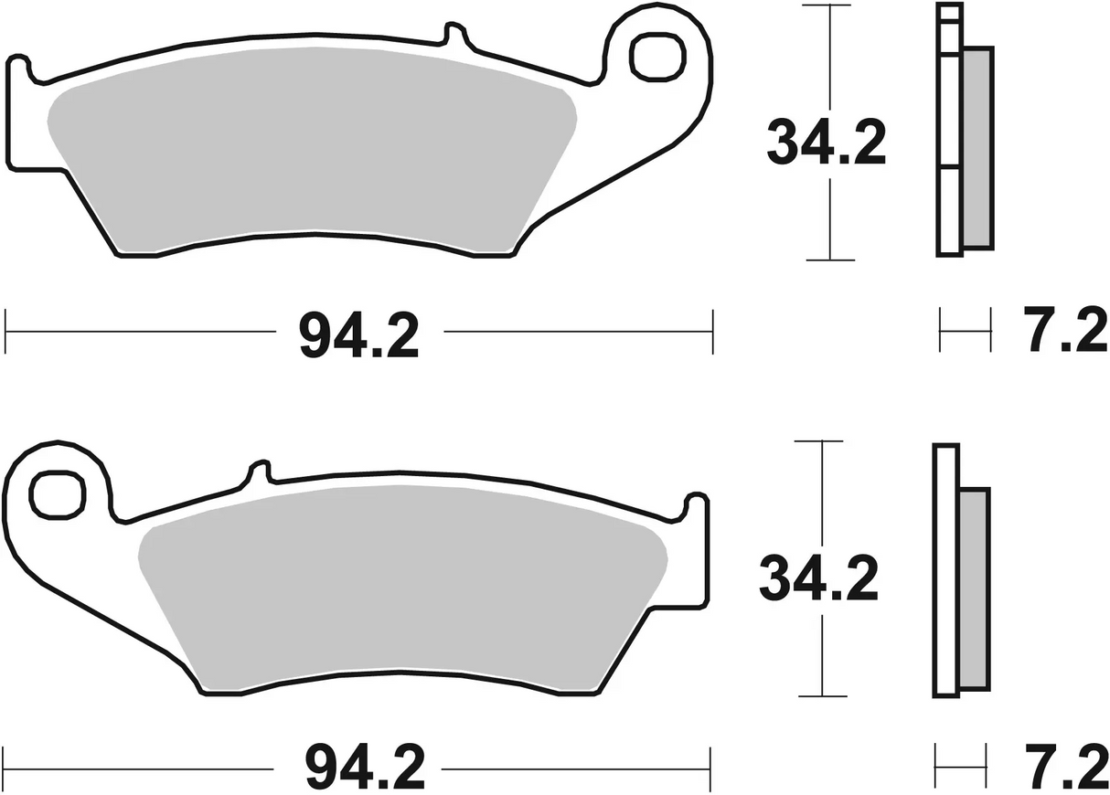 Brembo B-07KA17SD Off Road (SD) Sintered Front Brake Pad (07KA17.SD)