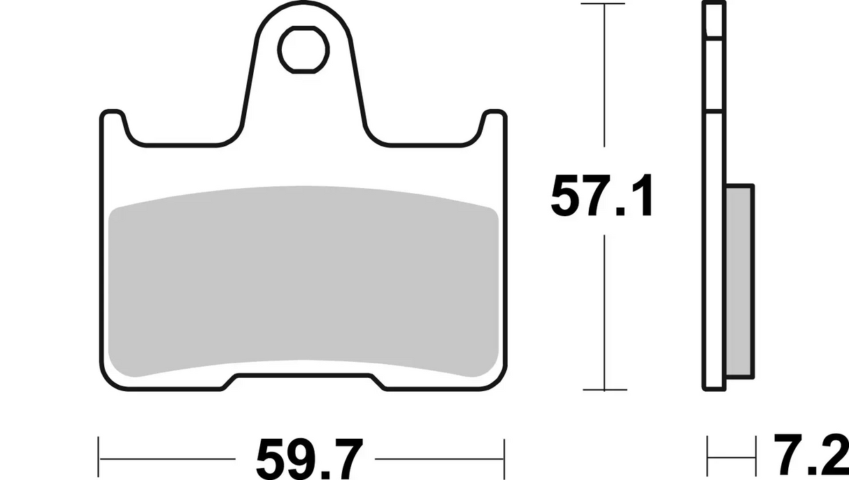 Brembo B-07KS06SP Road (SP) Sintered Rear Brake Pad (07KS06.SP)