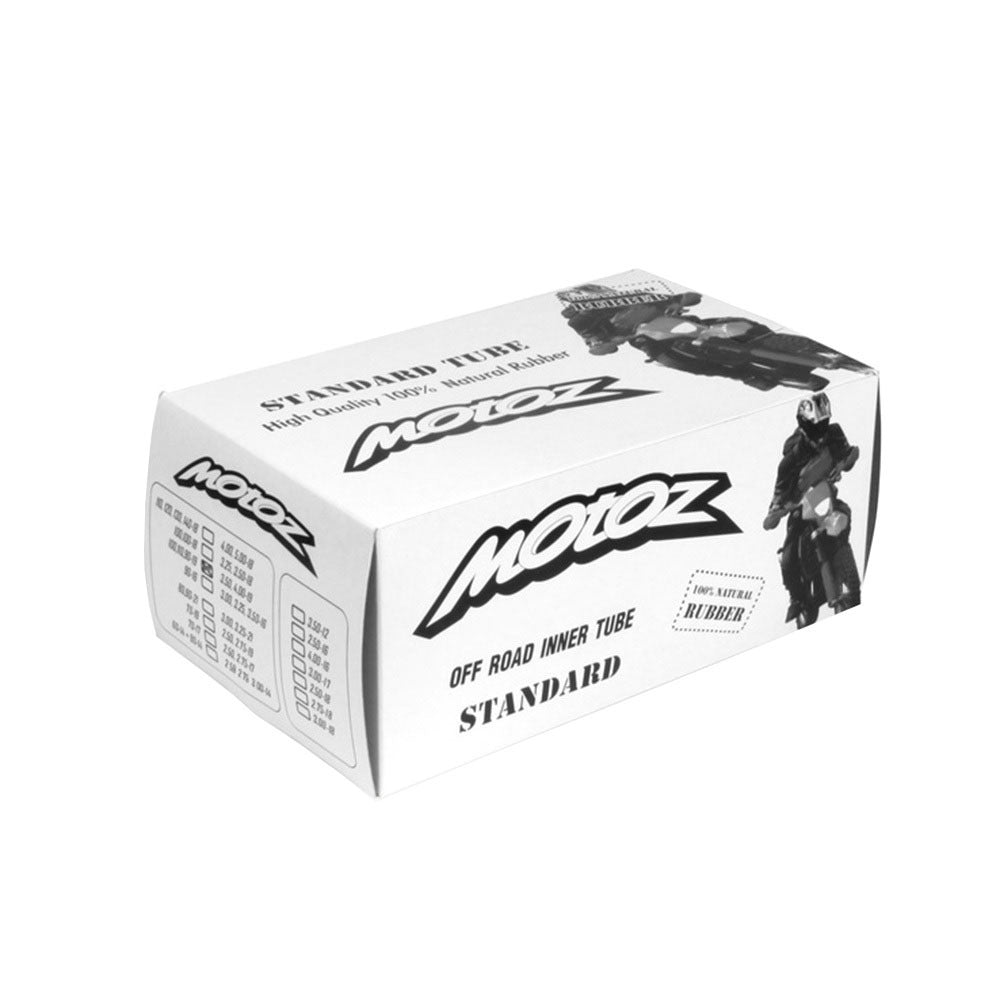 Motoz Standard Series 3.00/3.25/3.50 x 16 Natural Rubber Tube