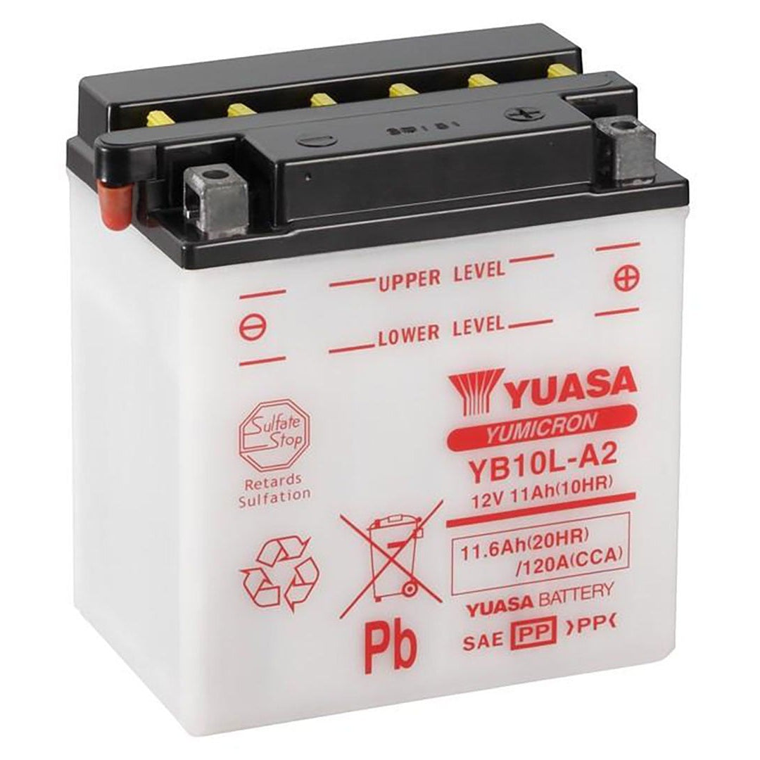 Yuasa YB10L-A2 Yumicron Series 12V 11Ah/120CCA Battery