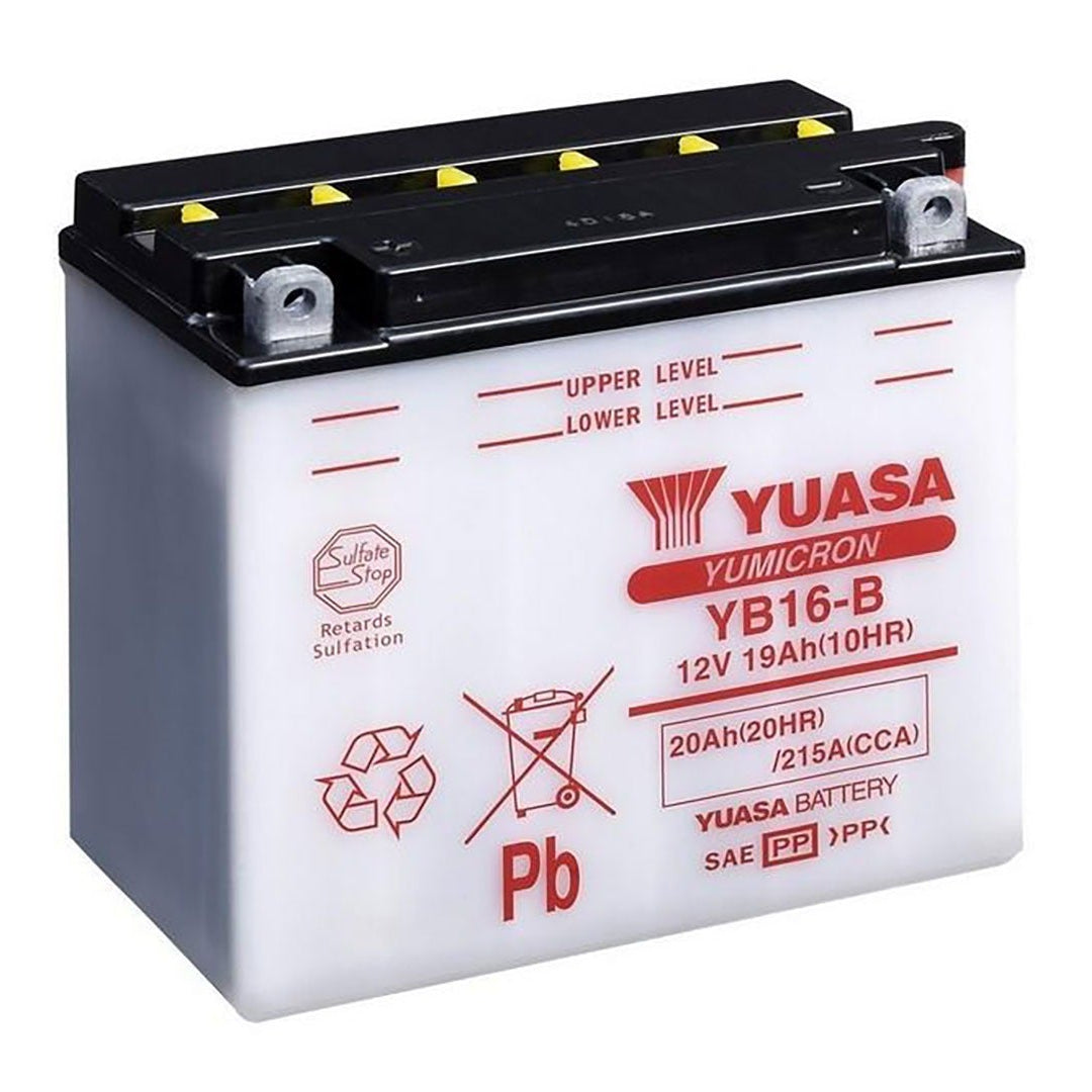 Yuasa YB16-B Yumicron Series 12V 19Ah/240CCA Battery