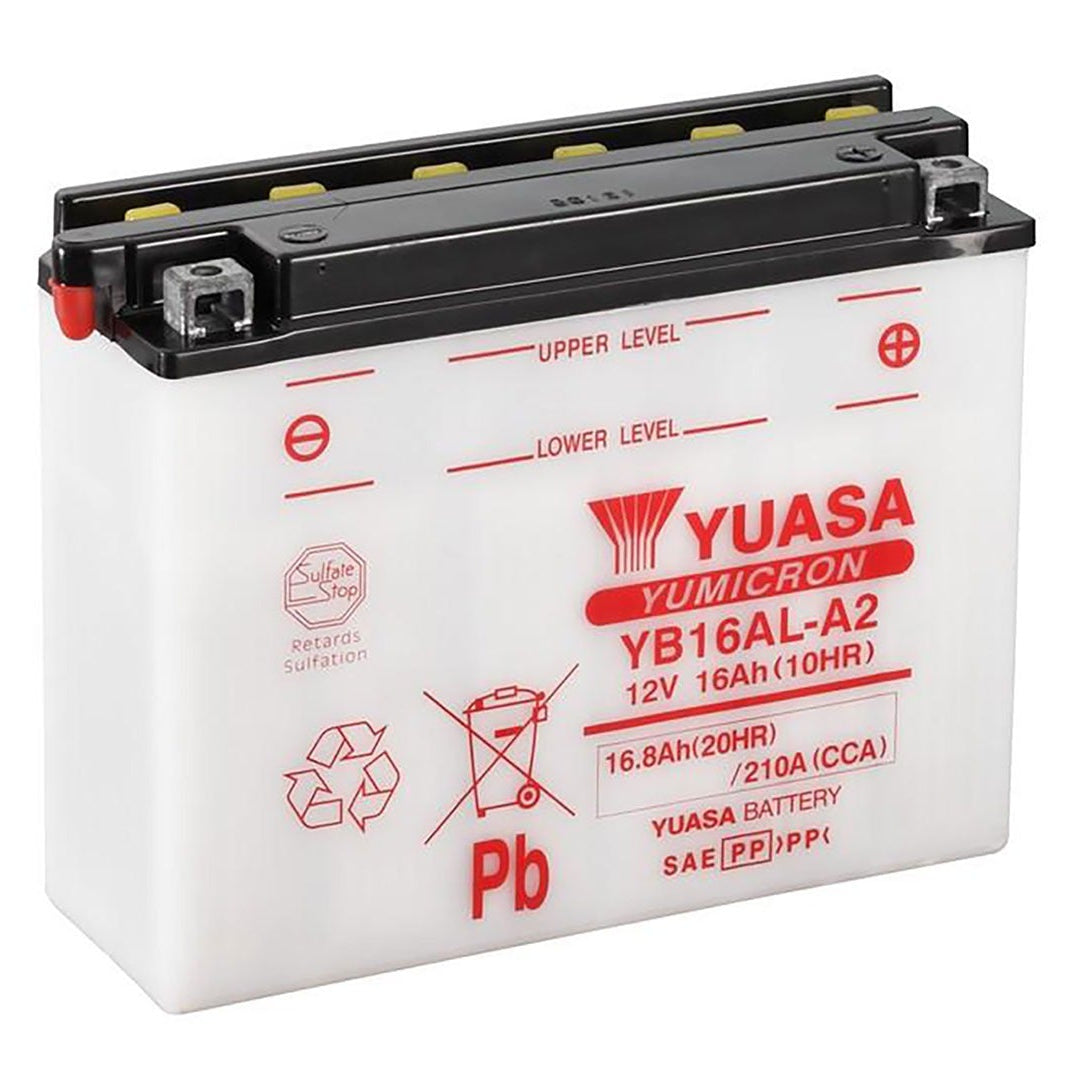 Yuasa YB16AL-A2 Yumicron Series 12V 16Ah/210CCA Battery
