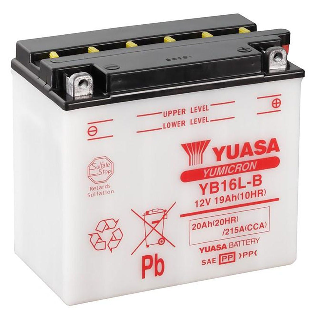Yuasa YB16L-B Yumicron Series 12V 19Ah/240CCA Battery
