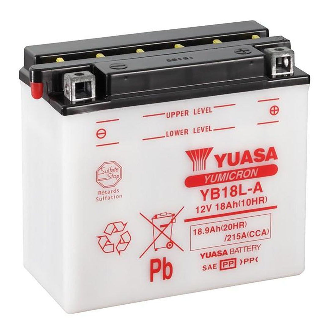 Yuasa YB18L-A Yumicron Series 12V 18Ah/235CCA Battery