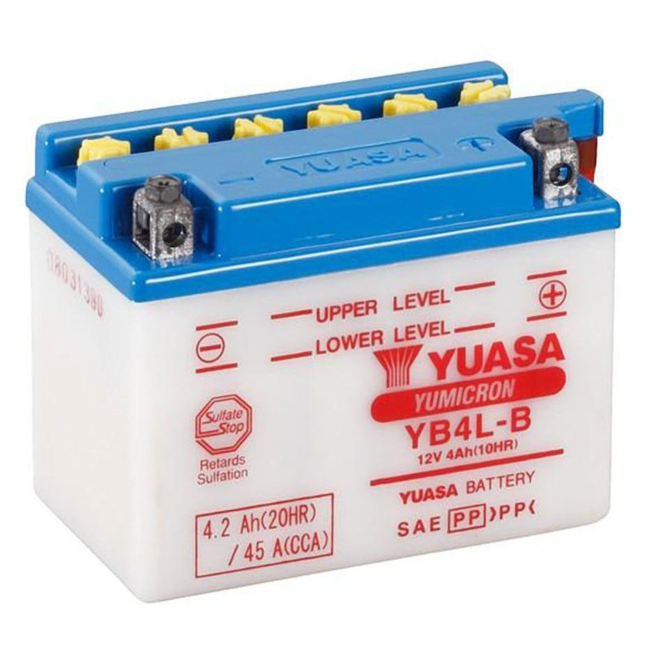 Yuasa YB4L-B Yumicron Series 12V 4Ah/56CCA Battery