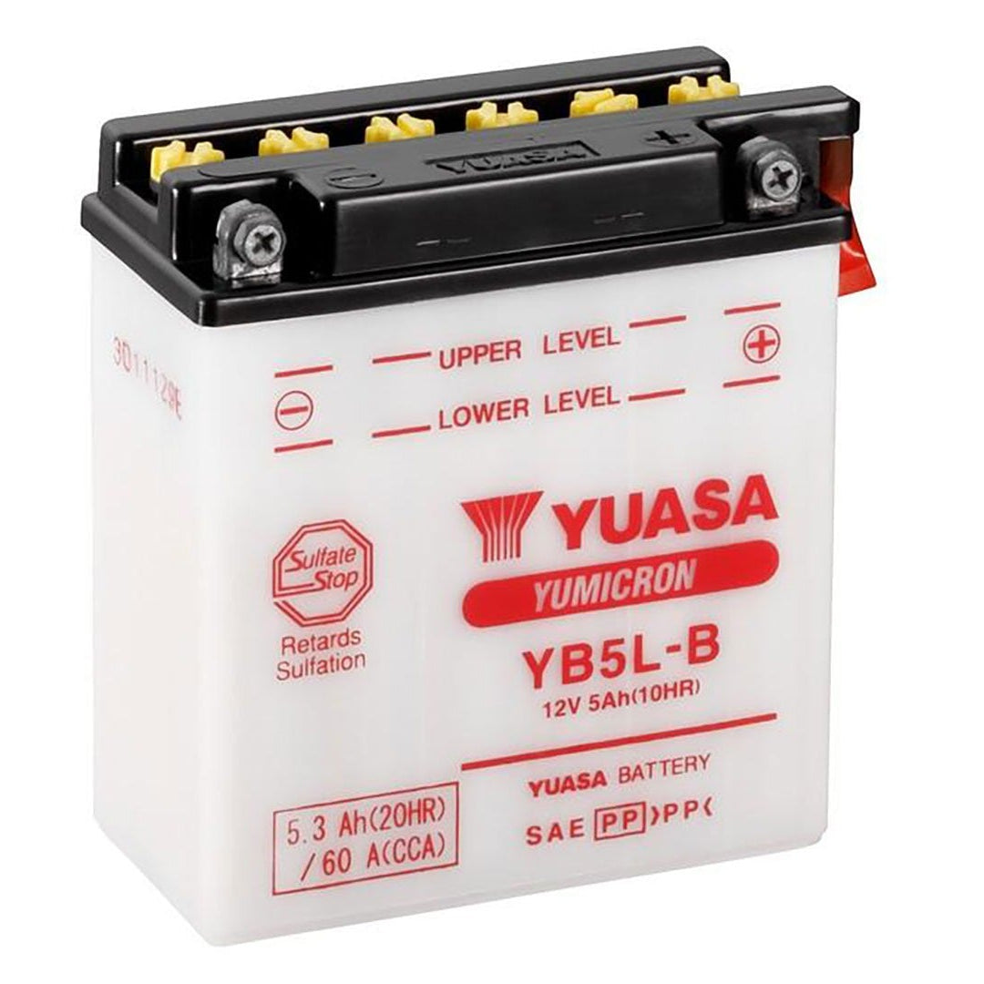 Yuasa YB5L-B Yumicron Series 12V 5Ah/65CCA Battery