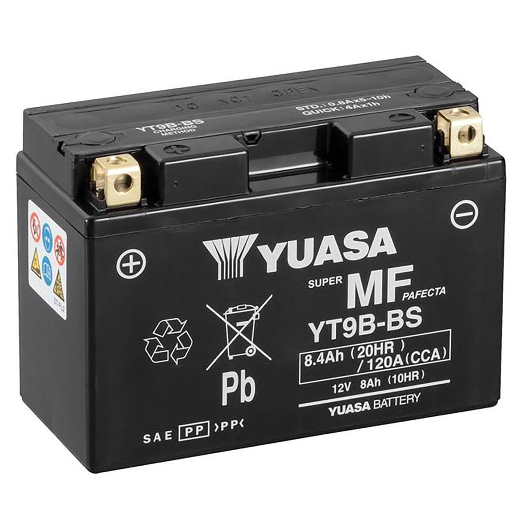 Yuasa YT9B-BS YT Series 12V 8Ah/115CCA Maintenance Free Battery