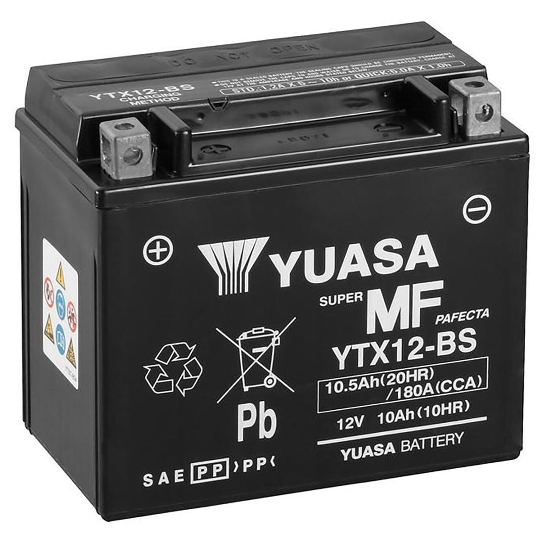 Yuasa YTX12-BS YTX Series 12V 10Ah/180CCA Maintenance Free Battery