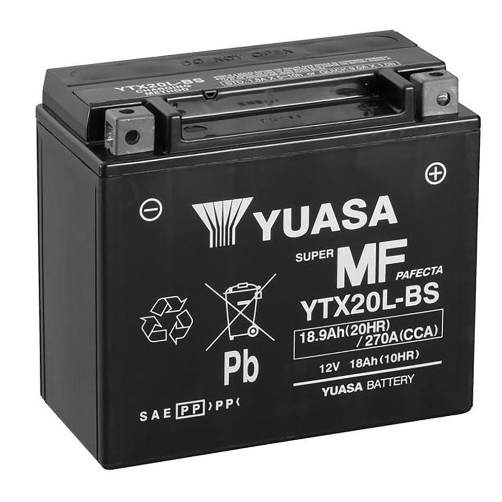 Yuasa YTX20L-BS YTX Series 12V 18Ah/270CCA Maintenance Free Battery