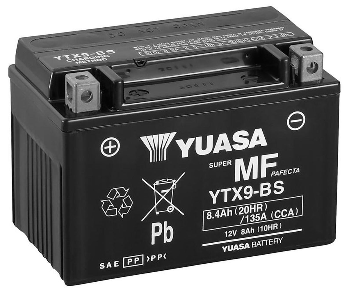 Yuasa YTX9-BS YTX Series 12V 8Ah/135CCA Maintenance Free Battery