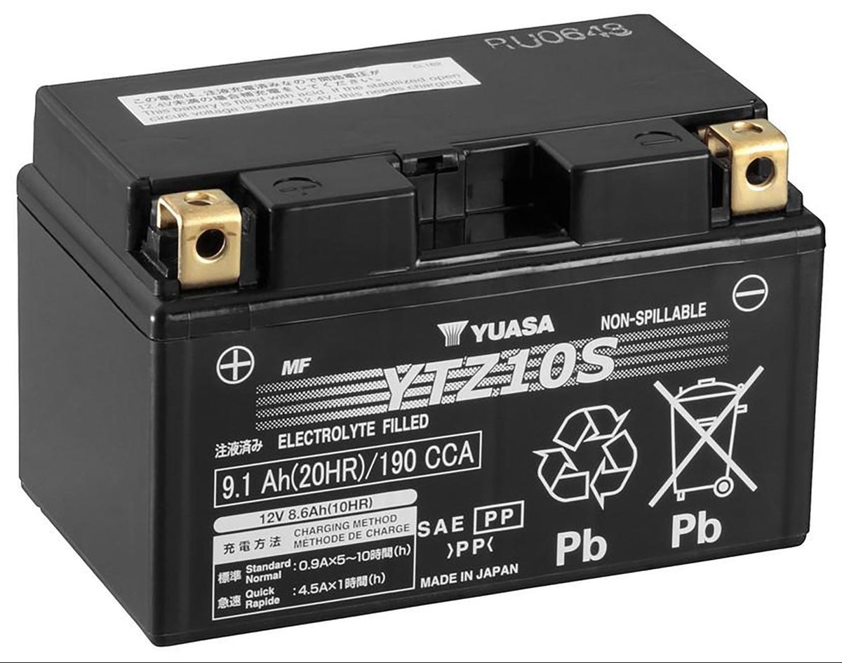 Yuasa YTZ10S YTZ Series 12V 8.6Ah/190CCA Maintenance Free Battery