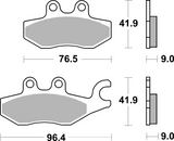 Brembo B-07060 Scooter (CC) Carbon Ceramic Rear Brake Pad (07060)