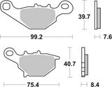 Brembo B-07036 Scooter (CC) Carbon Ceramic Rear Brake Pad (07036)