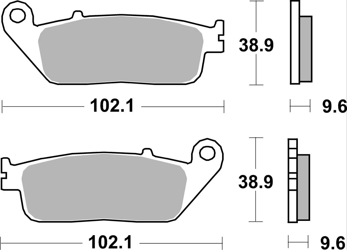 Brembo B-07HO4108 Road (08) Carbon Ceramic Front/Rear Brake Pad (07HO41.08)