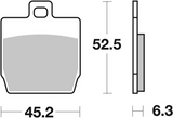 Brembo B-07066 Scooter (CC) Carbon Ceramic Rear Brake Pad (07066)
