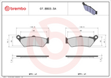 Brembo B-07BB03SA Road (SA) Sintered Front/Rear Brake Pad (07BB03.SA)