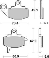 Brembo B-07KA10TT Off Road (TT) Carbon Ceramic Front Brake Pad (07KA10.TT)