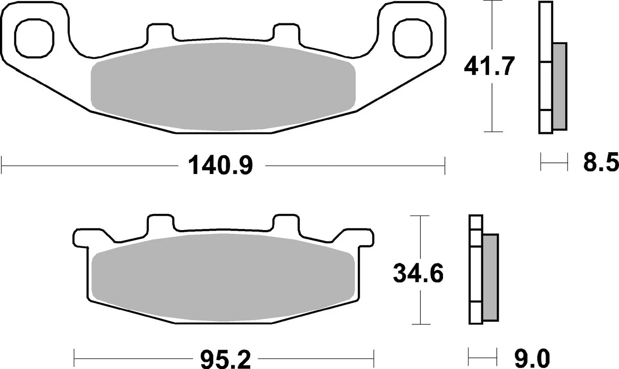 Brembo B-07KA0933 Road (33) Carbon Ceramic Front Brake Pad (07KA09.33)
