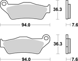 Brembo B-07BB04SX Off Road (SX) Sintered Front Brake Pad (07BB04.SX)