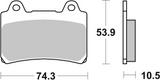 Brembo B-07YA1711 Road (11) Carbon Ceramic Front Brake Pad (07YA17.11)