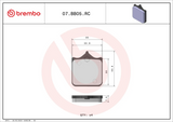 Brembo B-07BB05RC Racing (RC) Carbon Ceramic Front Brake Pad (07BB05.RC)
