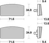 Brembo B-07GR5915 Road (15) Carbon Ceramic Front Brake Pad (07GR59.15)