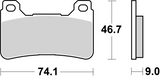 Brembo B-07HO50RC Racing (RC) Carbon Ceramic Front Brake Pad (07HO50.RC)
