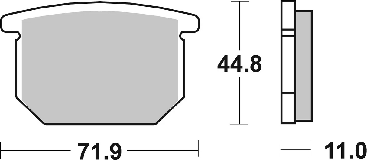 Brembo B-07SU0412 Road (12) Carbon Ceramic Front Brake Pad (07SU04.12)