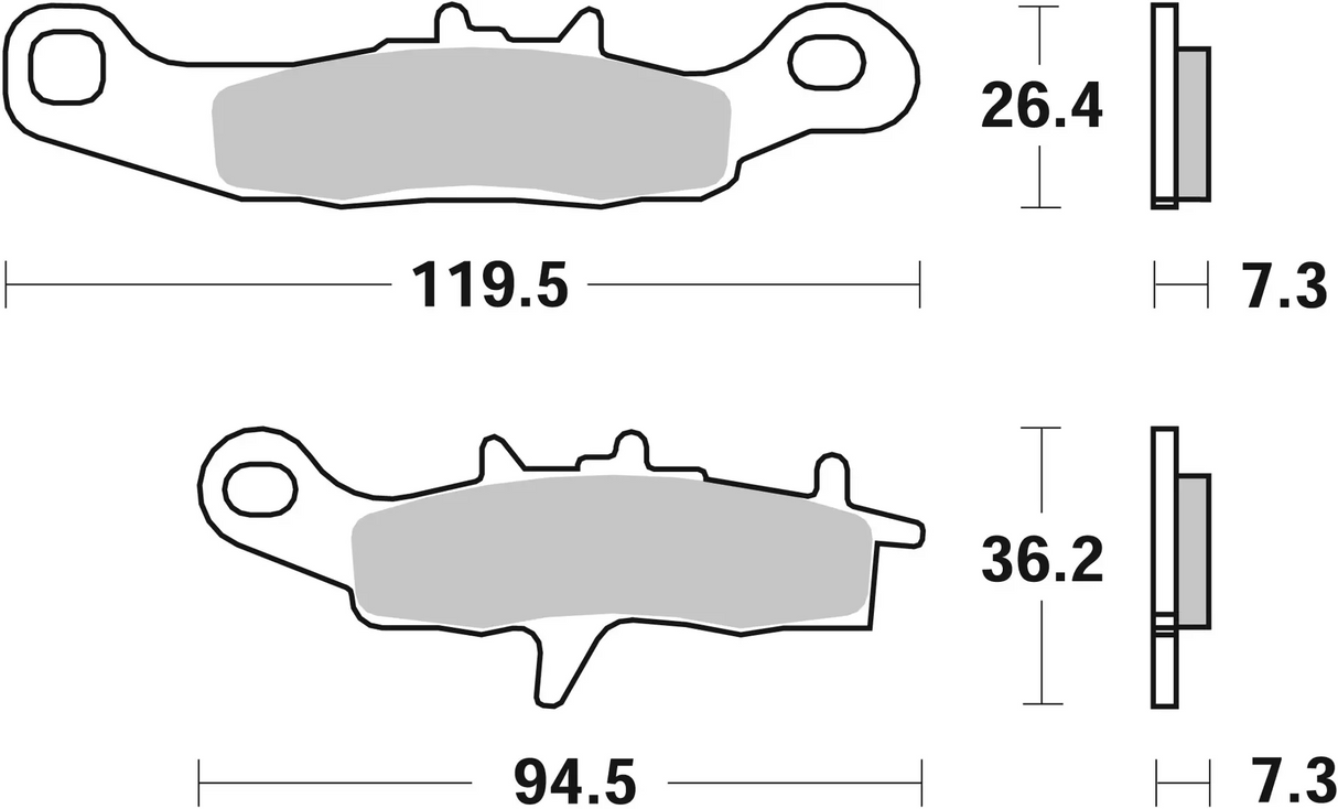 Brembo B-07KA22SD Off Road (SD) Sintered Front Brake Pad (07KA22.SD)