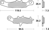 Brembo B-07KA22SD Off Road (SD) Sintered Front Brake Pad (07KA22.SD)