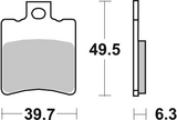 Brembo B-07002 Scooter (CC) Carbon Ceramic Rear Brake Pad (07002)