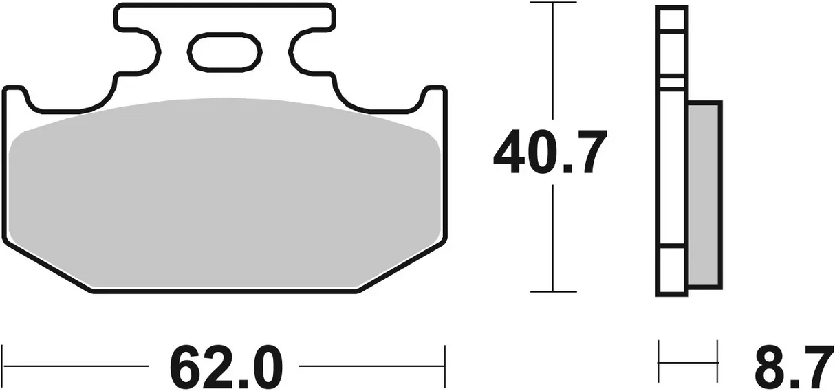 Brembo B-07KA12SD Off Road (SD) Sintered Rear Brake Pad (07KA12.SD)