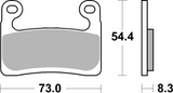 Brembo B-07GR90LA Road (LA) Sintered Front Brake Pad (07GR90.LA)