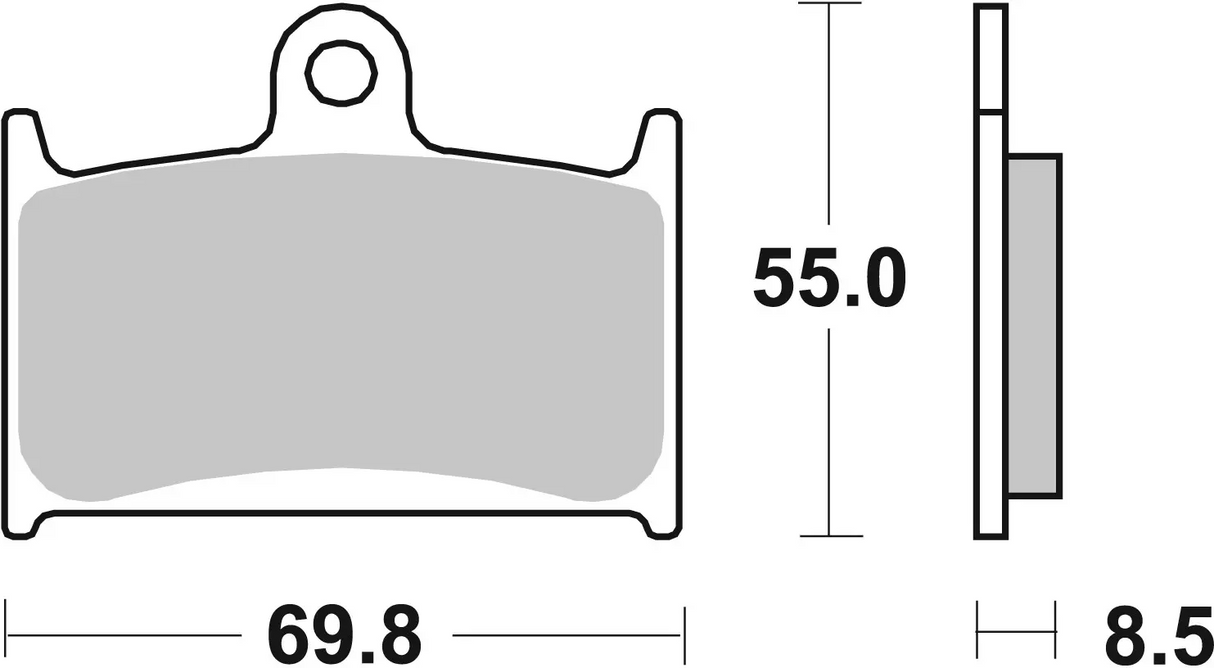 Brembo B-07SU14LA Road (LA) Sintered Front Brake Pad (07SU14.LA)