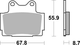 Brembo B-07YA1207 Road (07) Carbon Ceramic Rear Brake Pad (07YA12.07)