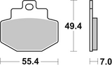 Brembo B-07047XS Scooter (XS) Sintered Rear Brake Pad (07047.XS)
