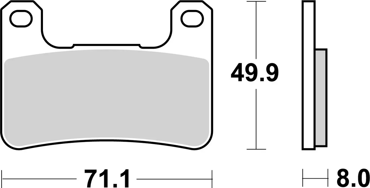 Brembo B-07SU27SA Road (SA) Sintered Front Brake Pad (07SU27.SA)