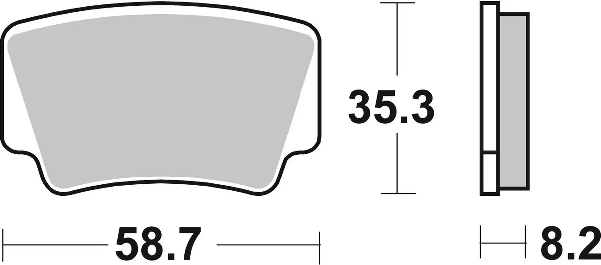 Brembo B-07GR08SD Off Road (SD) Sintered Rear Brake Pad (07GR08.SD)